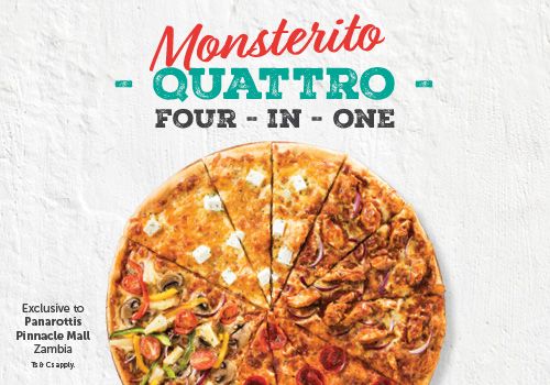 42CM MONSTERITO QUATTRO PIZZA